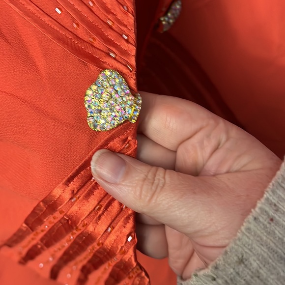 TALLY TAYLOR three piece, nearly floor length skirt, sleeveless blouse, jacket - Picture 3 of 5